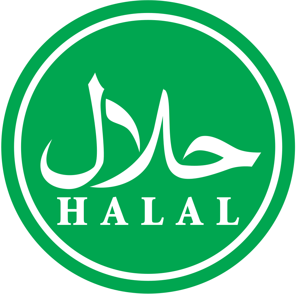 Halal certified manufacturing logo