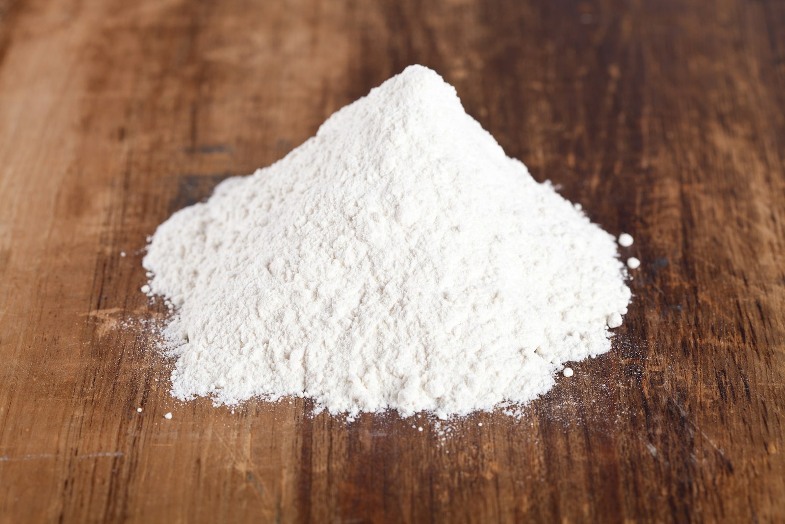 White powder product close-up